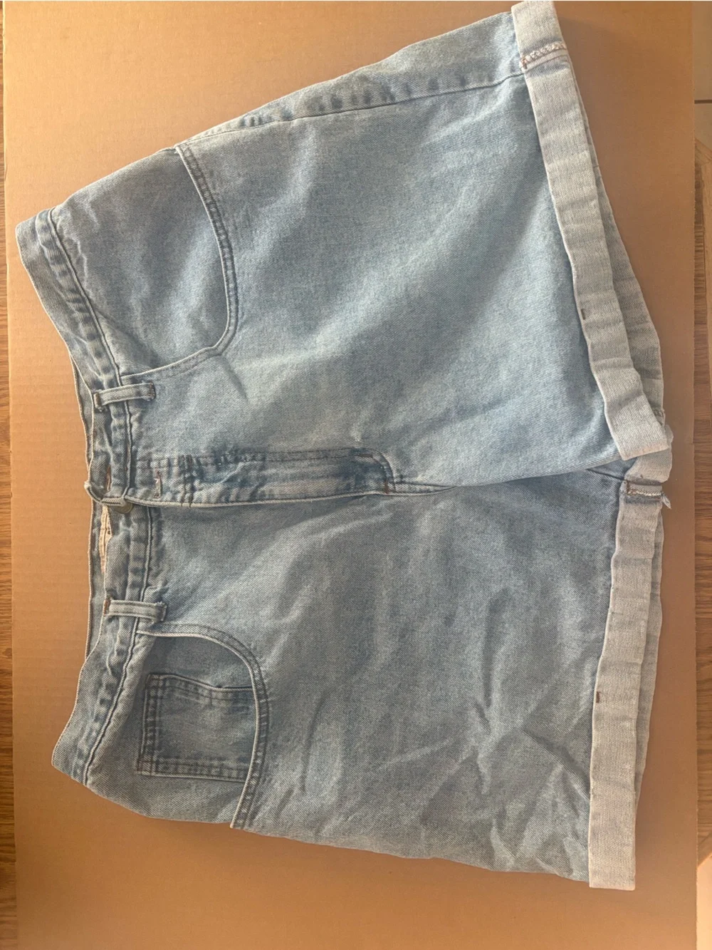 Light Blue Denim Shorts